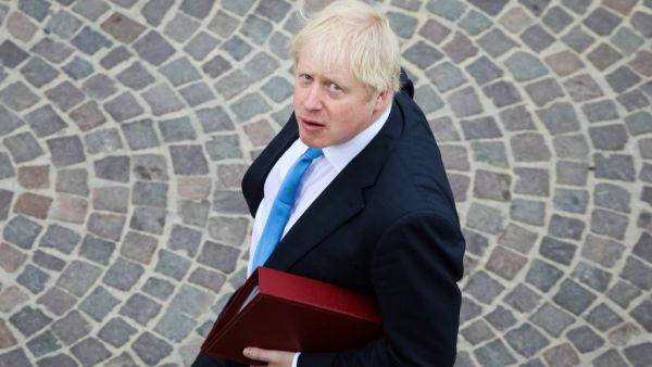 British Prime Minister Boris Johnson walks towards his meeting in Biarritz, south-west France, on the third day of the annual G7 Summit. (AFP/ File Photo)