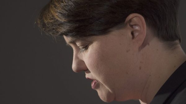 Scottish Conservative leader Ruth Davidson gives a press conference to announce her resignation in Edinburgh, Scotland  (AFP)