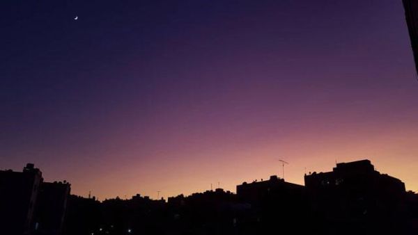 The Kingdom on Monday witnessed an unusual sunset (Photo by Amjad Ghsoun)