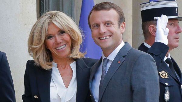 Emmanuel and Brigitte Macron  (Twitter)