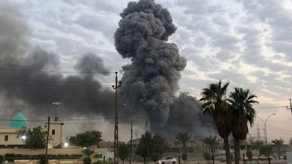Foreign Ministry’s statement comes after strike on Hashd al-Shaabi ammunition depots (Twitter)