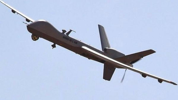 Illustrative photo of a US-made Reaper drone. (Dominique Faget/AFP)