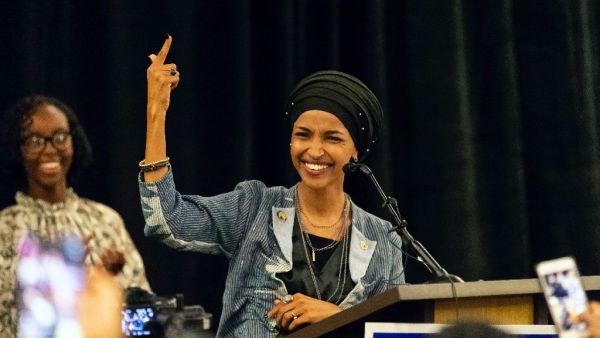 Muslim Somali congresswoman Ilhan Omar elected from Minnesota (AFP Photo/Kerem Yucel)