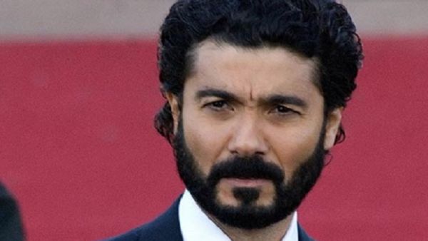 خالد النبوي برفقة زوجته