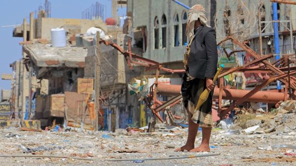 Yemeni soldier shoots Houthi militias, south of Yemen in the city of Taiz . (Shutterstock/ File Photo)