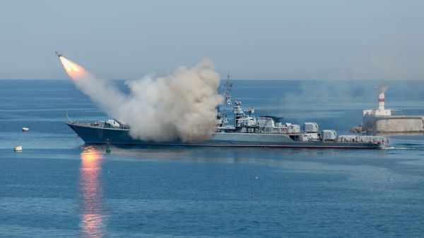 Rocket launch from warship. (Shutterstock/ File Photo)