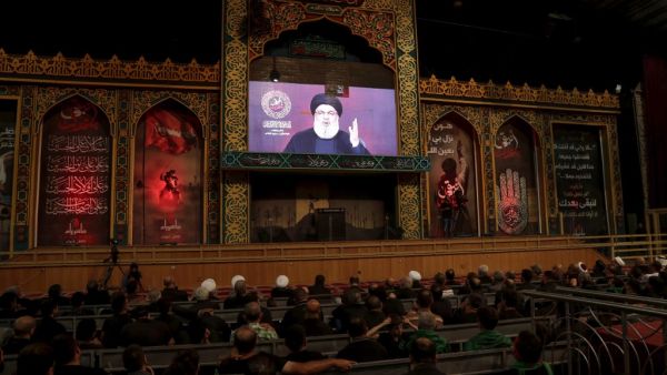 Nasrallah said today his movement's response to a recent drone attack on the group's Beirut stronghold had been "decided", adding that Israel "must pay a price" for the assault. (AFP/ File Photo)