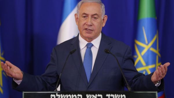Israeli Prime Minister Benjamin Netanyahu gestures as he speaks during a joint press conference with his Ethiopian counterpart in Jerusalem on September 1, 2019. (AFP/ File Photo)