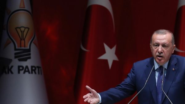 Turkish President and leader of Justice and Development (AK) Party Recep Tayyip Erdogan (AFP)