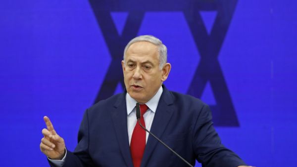 Israeli Prime Minister Benjamin Netanyahu gives a statement in Ramat Gan, near the Israeli coastal city of Tel Aviv, on September 10, 2019. (AFP/ File Photo)