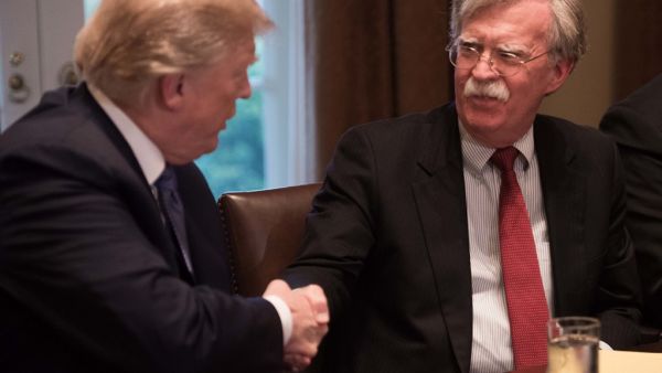 US President Donald Trump on September 10, 2019, announced he has fired his hawkish national security advisor John Bolton, saying he disagreed "strongly" with his positions. (AFP/ File Photo)