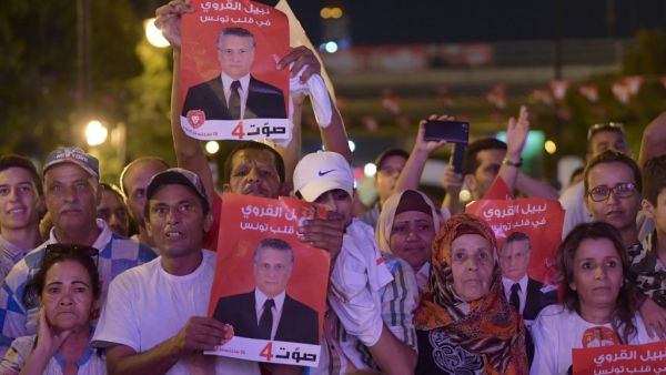 Karoui is to remain in prison after an appeal was turned down just two days ahead of the poll, his party and lawyers said. (AFP/ File Photo)