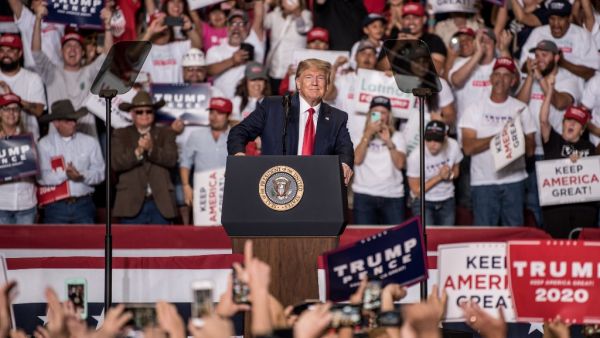 President Donald J. Trump speaks during his Keep America Great Rally on September 16, 2019 at the Santa Ana Star Center in Rio Rancho, New Mexico. (AFP/ File Photo)