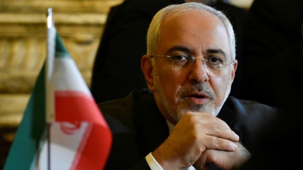 Iran Foreign Minister Mohammad Javad Zarif Khonsari talks with his Belgian counterpart in Brussels on January 11, 2018. (AFP/ File Photo)