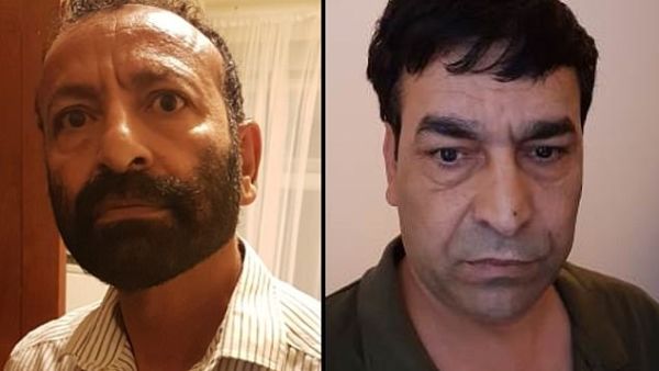 Mohammed Patman (left) and Darya Khan Safi (right), both fathers to six, are accused of plotting to kill a woman who renounced Islam. (Daily Mail)