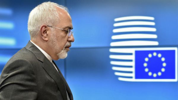 Iran's Foreign Minister Mohammad Javad Zarif arrives before a ministerial meeting of EU/E3 in Brussels. (AFP/ File Photo)