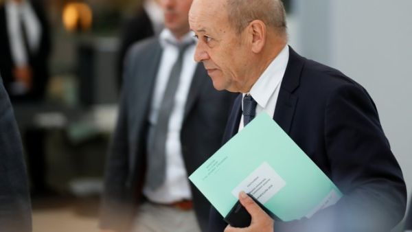 Jean-Yves Le Drian, the French foreign minister (Twitter)