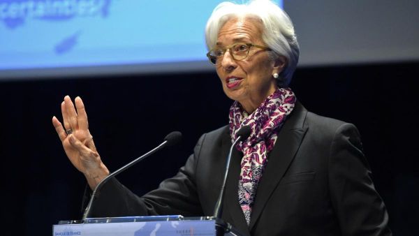 International Monetary Fund managing director Christine Lagarde, seen here in Paris in April, warned of the involvement of big technology firms in the global financial system due to fintech.  (AFP/ File Photo)