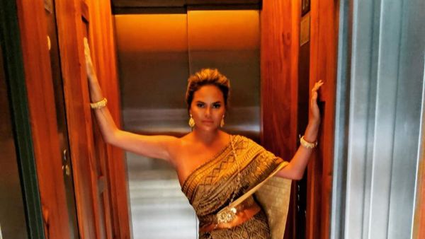 She is known for her candid, quirky and quick witted persona online Source @chrissyteigen Instagram
