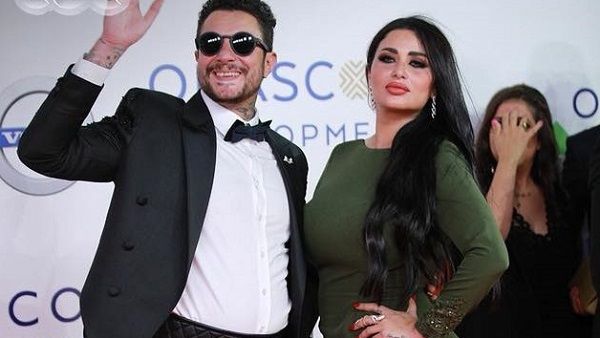 أحمد الفيشاوي وزوجته ندى الكامل