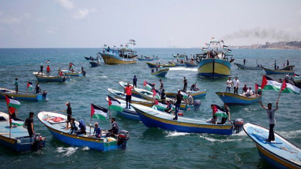 Flotilla of ships carrying humanitarian aid and activists to Gaza (Twitter)