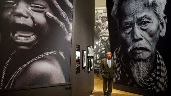 Don McCullin said he wanted to show the eyes of his subjects (AFP Photo/LEON NEAL)