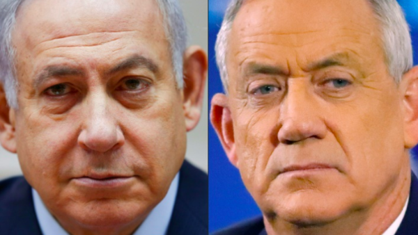  Netanyahu (L) Gantz: Will either be able to form a cabinet? (AFP File Photo)