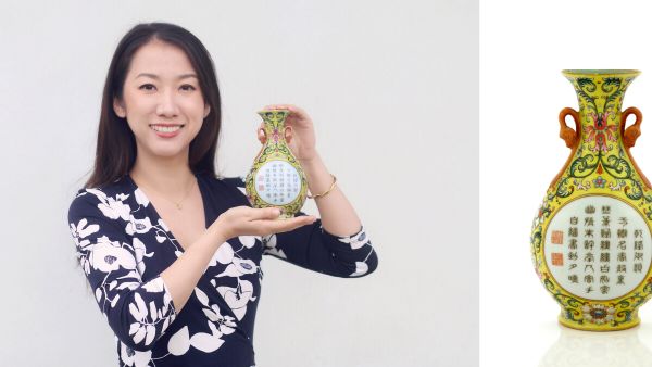 This Qianlong famille rose wall vase was bought from a charity shop for just £1, however it is expected to make over £50,000 in our November Asian Art Auction. (Twitter)