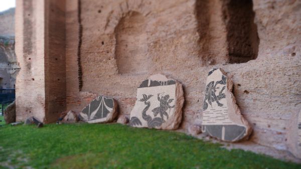 Ancient Roman Mosaics at Baths of Caracalla in Rome. (Shutterstock/ File Photo)