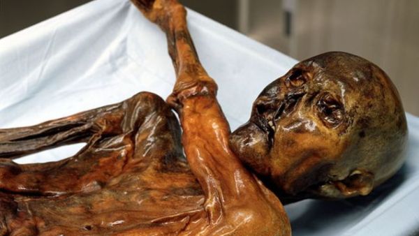 Researchers have identified all 61 tattoos on Iceman, a 5,300-year-old mummy discovered in a glacier in 1991 (Twitter)