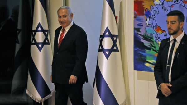 Israel's Prime Minister Benjamin Netanyahu (L) arrives for the a press conference in Jerusalem on September 25, 2019.  (AFP/ File Photo)