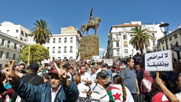 Demonstrators gathered in the capital, the epicentre of Algeria's protest movement that forced longtime president Abdelaziz Bouteflika to step down in April. (STRINGER / AFP)
