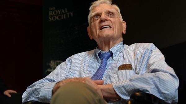 American professor and solid-state physicist, John Goodenough, one of three winners of the Nobel Chemistry Prize, attends a press conference at The Royal Society in London on October 9, 2019. (AFP/ File Photo)