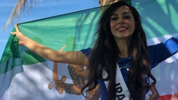 Bahareh Zare Bahari, Iran's representative to the Miss Intercontinental pageant in 2018. (Bahareh Zare Bahari’s Facebook page)