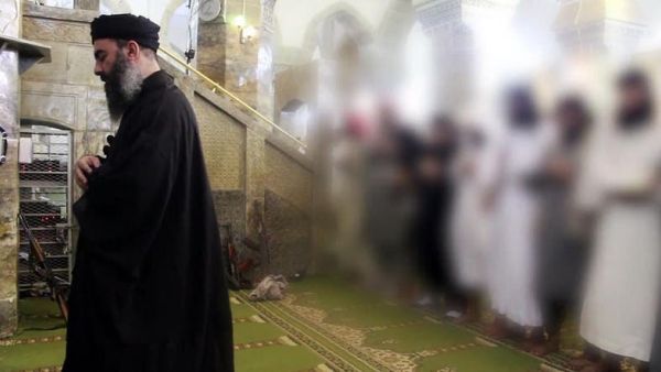 An image grab taken from a propaganda video released on July 5, 2014 by al-Furqan Media allegedly shows the leader of ISIS, Abu Bakr al-Baghdadi. (AFP/File photo)