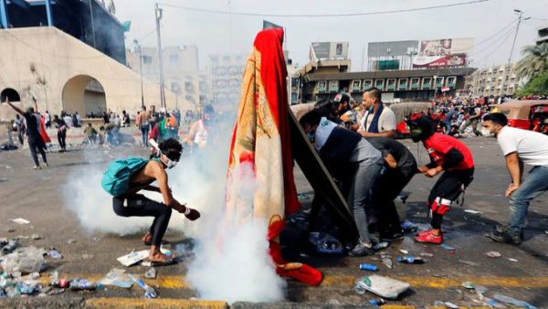 Protest in Iraq (Twitter)