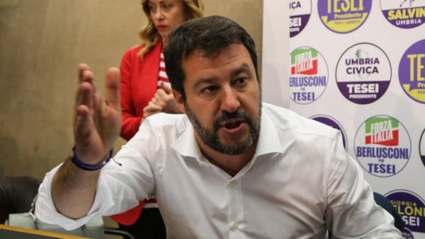 Leader of Italy's far-right League party, Matteo Salvini  (Twitter)