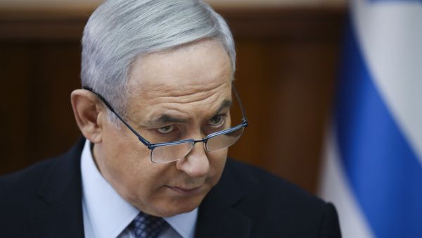 Israeli Prime Minister Benjamin Netanyahu chairs the weekly cabinet meeting at his office in Jerusalem on November 3, 2019. Oded Balilty / POOL / AFP