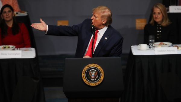 US President Donald Trump speaks at the Economic Club of New York on November 12, 2019 in New York City. (AFP/ File Photo)