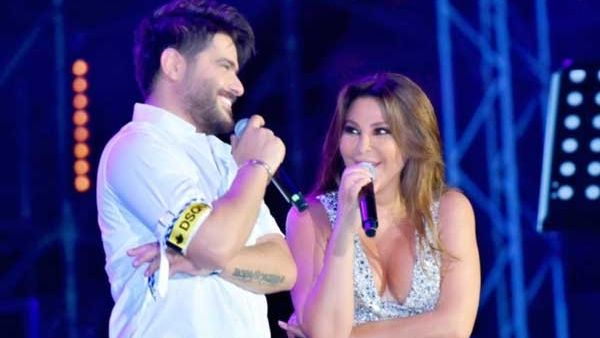 الفنانة اللبنانية إليسا والفنان السوري ناصيف زيتون