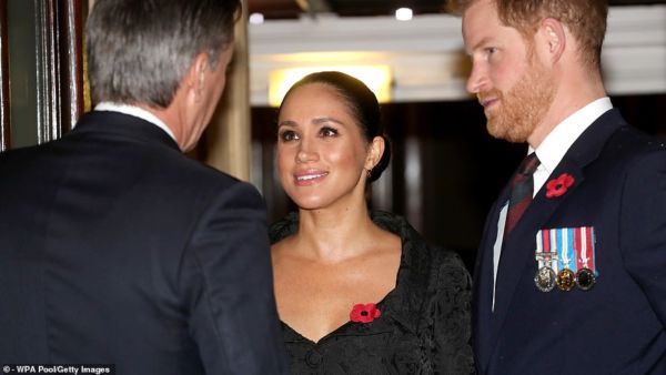 Prince Harry and Meghan Markle at Festival of Remembrance