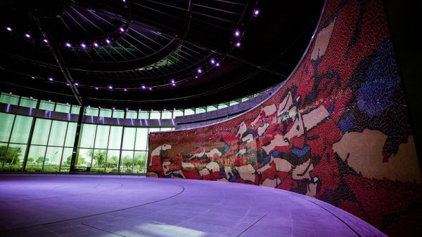 خلال الحدث Qatar Foundation to Unveil M. F. Husain’s Final Art Installation