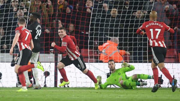 شيفيلد يتعادل مع مانشستر يونايتد