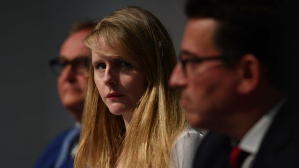 Former Brexit Party MEP for Yorkshire and Humber, Lucy Harris attends a press conference after resigning the The Brexit Party whip to back the Conservative Party in the upcoming General Election, in Westminster, central London on December 5, 2019. (AFP/ File Photo)