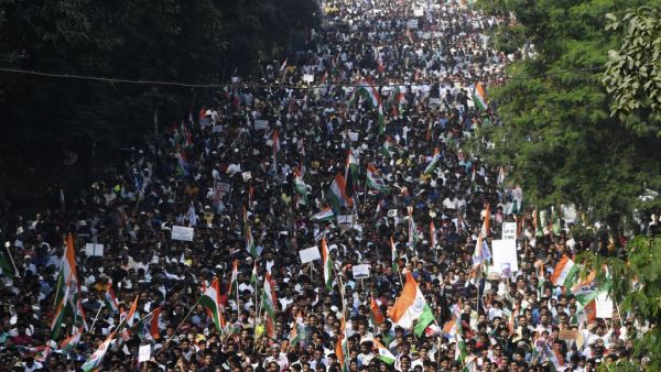 Fresh protests rocked India on December 16 as anger grew over new citizenship legislation slammed as anti-Muslim, after six people died in the northeast and up to 200 were injured in New Delhi. Dibyangshu SARKAR / AFP