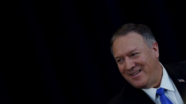 US Secretary of State Mike Pompeo delivers remarks on "Human Rights in Iran," at the State Department in Washington, DC, on December 19, 2019. Olivier Douliery / AFP