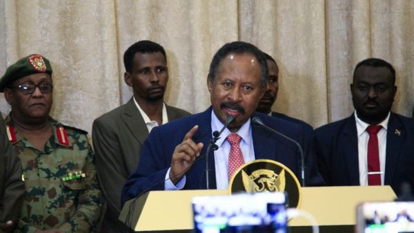 Sudan Prime Minister Abdalla Hamdok inKhartoum, Sudan. (Ebrahim HAMID / AFP)