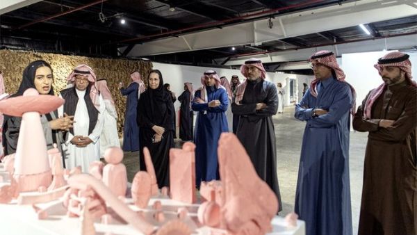Art and culture enthusiasts gather at the opening of the art exhibition dubbed ‘From Within’ on Sunday. (Photo/Supplied)