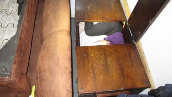 The Chinese migrants were discovered hiding in a washing machine, a chest and a dresser. (Photo courtesy of U.S. Customs and Border Protection/Website)