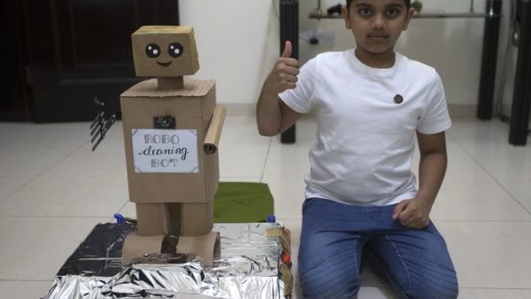 Nine-year-old Harshith is a Grade 4 student of Bright Riders School Abu Dhabi. (Twitter)
